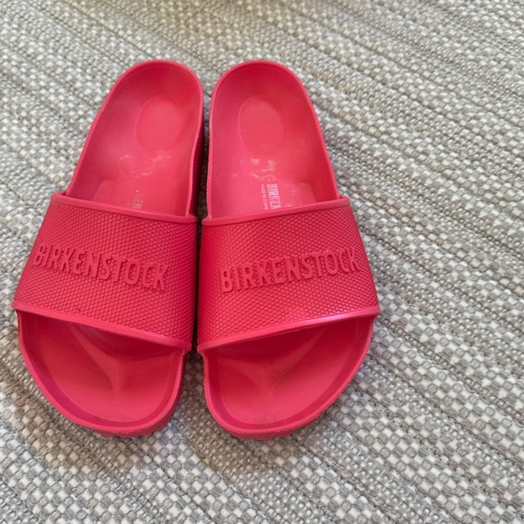 Birkenstock Fuchsia Slide Sandals - Picture 2 of 3